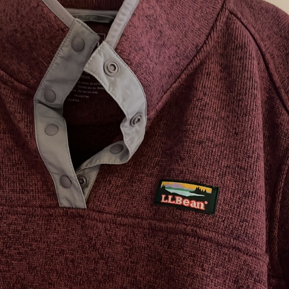 EUC LL Bean Snap Pullover - Picture 2 of 3